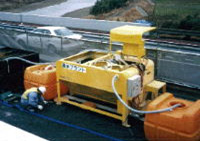 高速道路高架コンクリートはつり排水処理