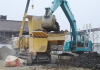 汚染土壌不溶化処理