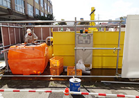 試験所排水ｐH中和処理