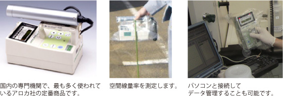 空間線量率測定・汚染物等の簡易測定