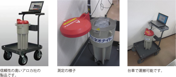 人・物などの表面汚染密度測定